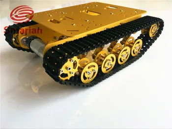 Official Smarian TS100 Golden Yellow Damping shock absorption Robot Tank car Chassis Suspension Caterpillar Tracked clawler toy
Official Smarian TS100 Golden Yellow Damping shock absorption Robot Tank car Chassis Suspension Caterpillar Tracked clawler toy