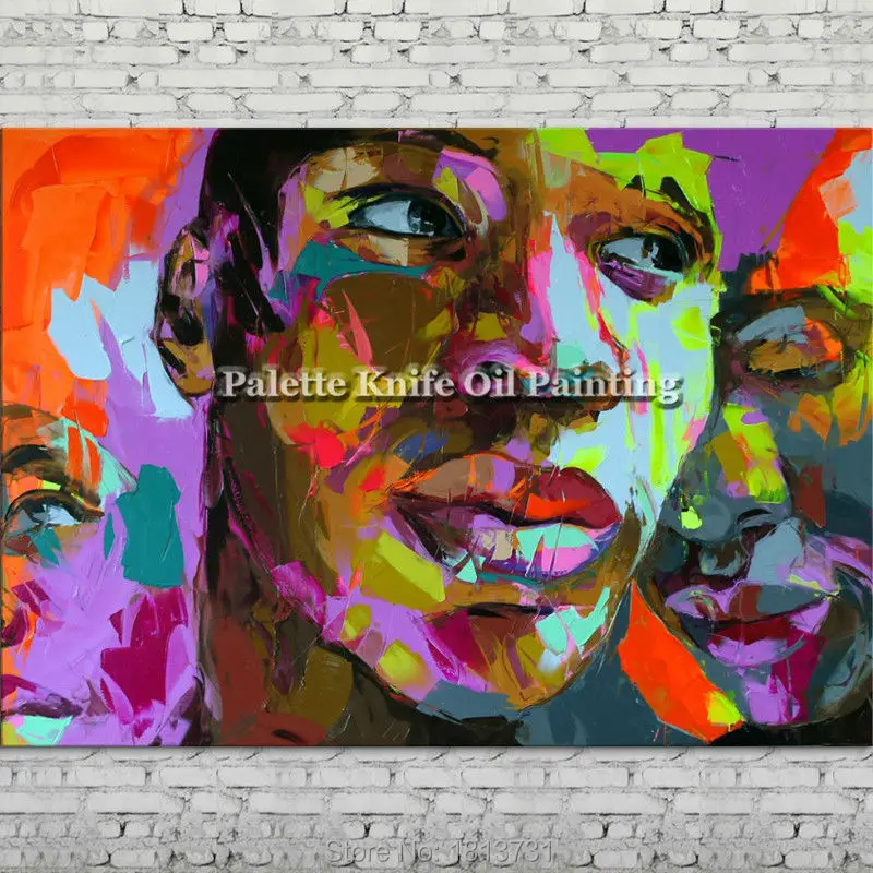 Palette knife portrait Face Oil painting Character figure canva Hand painted Francoise Nielly wall Art picture for living room41
Palette knife portrait Face Oil painting Character figure canva Hand painted Francoise Nielly wall Art picture for living room41
