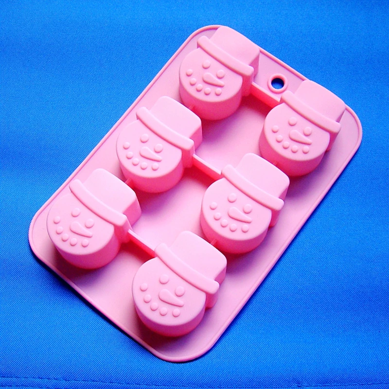 Hot sale(1pc/lot) 6 Snowman Shape chocolate mold 100% silicone cake mold handmade soap mold bakeware tool
Hot sale(1pc/lot) 6 Snowman Shape chocolate mold 100% silicone cake mold handmade soap mold bakeware tool