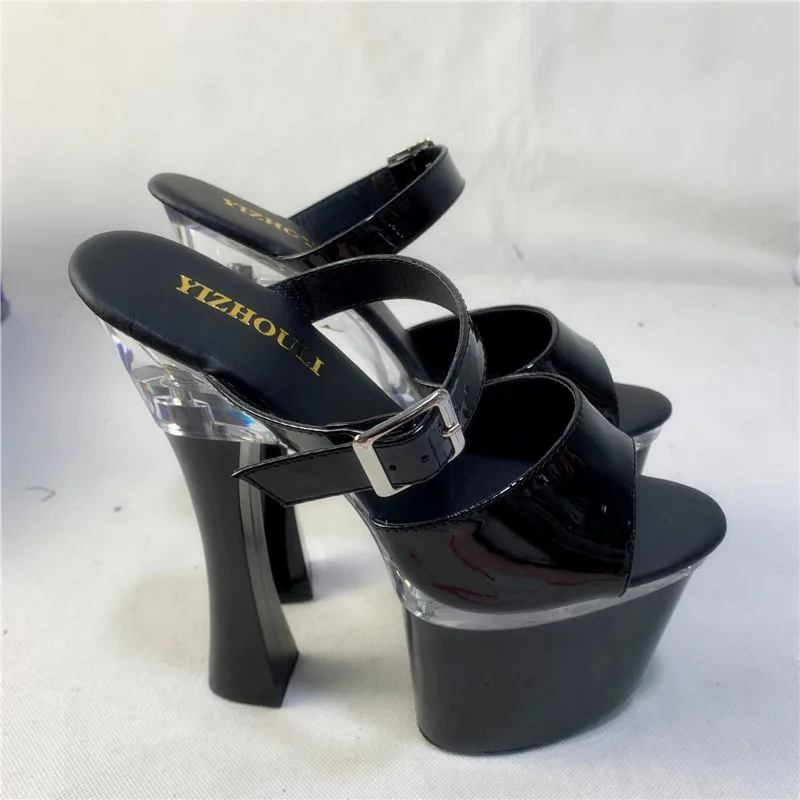 Female 7 Inch High-Heeled Shoes Open Toe Sandals Two Ways Women 18cm Fashion Platform Slippers Buckle Exotic High Heel Sandals
Female 7 Inch High-Heeled Shoes Open Toe Sandals Two Ways Women 18cm Fashion Platform Slippers Buckle Exotic High Heel Sandals
