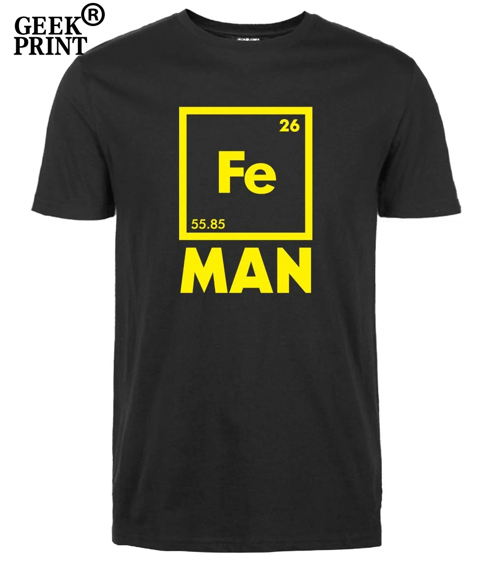 2019 Hip HoP men T Shirts casual print FE MAN Iron Science Chemistry T-shirt men high quality short sleeve 100% cotton tops 85
2019 Hip HoP men T Shirts casual print FE MAN Iron Science Chemistry T-shirt men high quality short sleeve 100% cotton tops 85