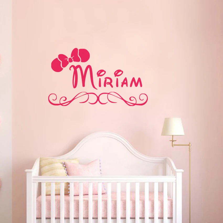 Minnie Mouse Bow Wall Stickers for kids rooms Decor Personalized Name Wall Decals Custom Girl Name Vinyl Wallpaper Art Poster
Minnie Mouse Bow Wall Stickers for kids rooms Decor Personalized Name Wall Decals Custom Girl Name Vinyl Wallpaper Art Poster