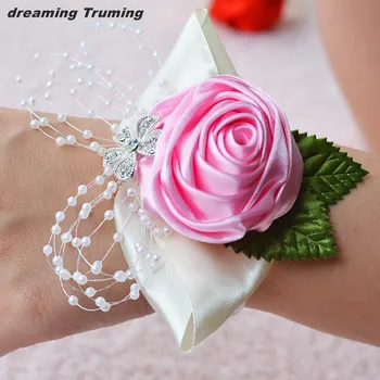 5 Pieces 2019 Wedding Wrist Corsage Pearls Crystals Rose Silk Ribbon Bridesmaid Bracelet demoiselle d'honneur
5 Pieces 2019 Wedding Wrist Corsage Pearls Crystals Rose Silk Ribbon Bridesmaid Bracelet demoiselle d'honneur