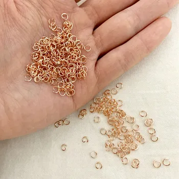 0.6*4mm Rose Gold Silver Stainless steel Open Jump Rings Connectors Jewelry Making DIY Accessories 100PCS
0.6*4mm Rose Gold Silver Stainless steel Open Jump Rings Connectors Jewelry Making DIY Accessories 100PCS