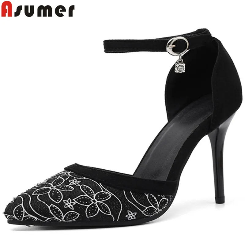 ASUMER 2019 summer shoes woman pointed toe buckle women pumps elegant prom wedding shoes two piece female shoes plus size 34-47
ASUMER 2019 summer shoes woman pointed toe buckle women pumps elegant prom wedding shoes two piece female shoes plus size 34-47