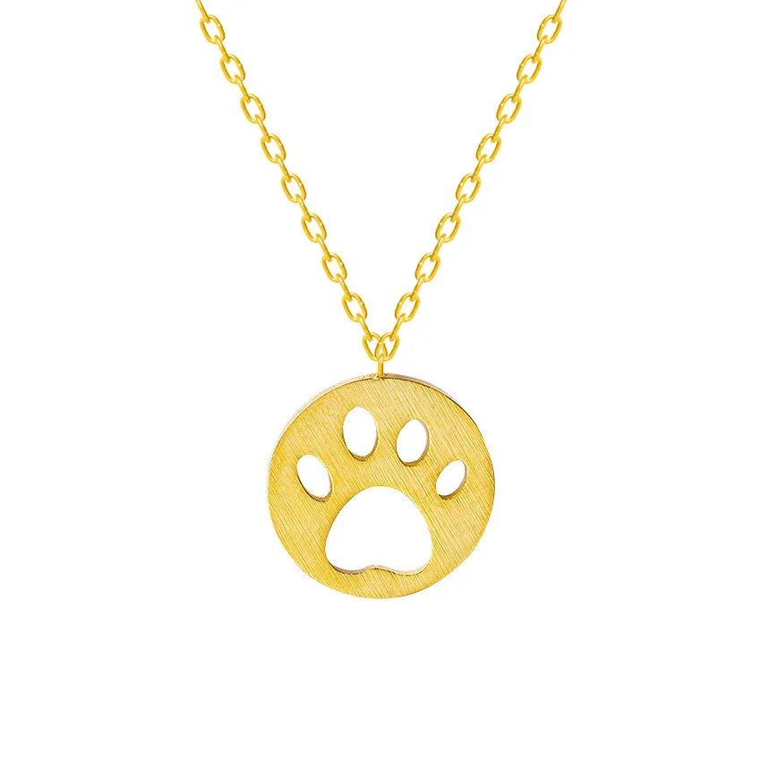 ACEBFEET Modern Tattoo Necklace Cute Dog Footprints Pendant Necklaces For Women Stainless Steel Jewelry Gold Color Chokers
ACEBFEET Modern Tattoo Necklace Cute Dog Footprints Pendant Necklaces For Women Stainless Steel Jewelry Gold Color Chokers