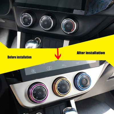 2014-2018 Car-styling Air Conditioning Knob Decorative Cover Trim Car Accessories 3pcs/lot Fit for Toyota Corolla Corla E170
2014-2018 Car-styling Air Conditioning Knob Decorative Cover Trim Car Accessories 3pcs/lot Fit for Toyota Corolla Corla E170