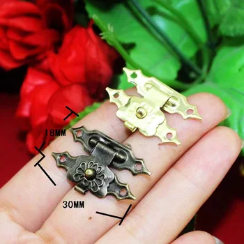 Antique Iron Jewelry Box Padlock Hasp Locked Wooden Wine Gift Box Handbag Buckle Hardware Accessories,30*18mm,100Sets
Antique Iron Jewelry Box Padlock Hasp Locked Wooden Wine Gift Box Handbag Buckle Hardware Accessories,30*18mm,100Sets