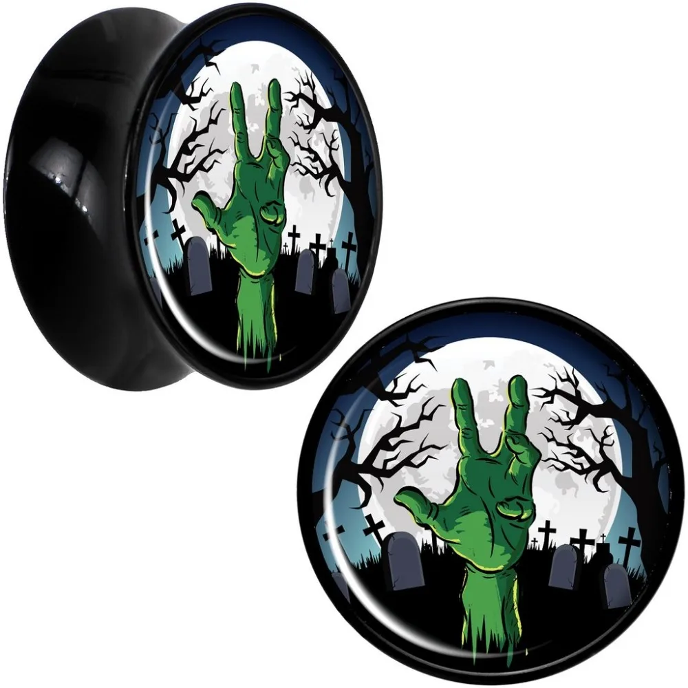 1 Pair Cemetery Zombie Hand Halloween Acrylic Saddle Ear Plug Gauges Tunnel Flesh Tunnel Body Piercing Jewelry Aw2074
1 Pair Cemetery Zombie Hand Halloween Acrylic Saddle Ear Plug Gauges Tunnel Flesh Tunnel Body Piercing Jewelry Aw2074