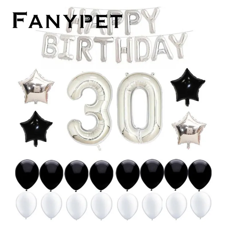 35pcs 40inch large American Design Number Balloon 30 old Birthday Party Decoration kit congratulate For adult's 30th birthday
35pcs 40inch large American Design Number Balloon 30 old Birthday Party Decoration kit congratulate For adult's 30th birthday