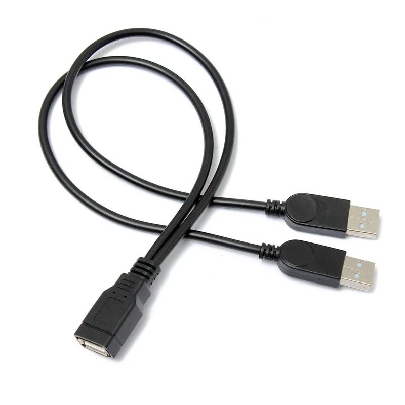 New USB Female A To Dual A Male 36cm/1.2FT High Speed USB 2.0 Charging Data Sync Power Charger Cable For PC
New USB Female A To Dual A Male 36cm/1.2FT High Speed USB 2.0 Charging Data Sync Power Charger Cable For PC