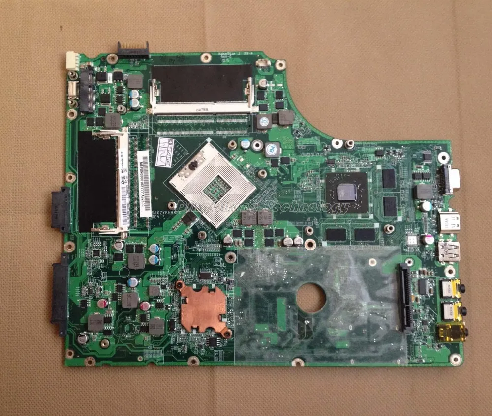 МАТЕРИНСКОЙ ПЛАТЫ НОУТБУКА для ACER 7745G SERIES DA0ZYBMB8E0 INTEL HM55 НЕИНТЕГРИРОВАННЫЙ ATI Mobility