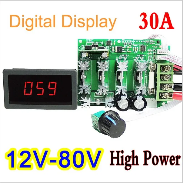 High Power 12V ~ 48V DC 30A Digital Display PWM HHO RC Motor Speed Controller DC 12v 24v 36 48v Motor control Switch
High Power 12V ~ 48V DC 30A Digital Display PWM HHO RC Motor Speed Controller DC 12v 24v 36 48v Motor control Switch