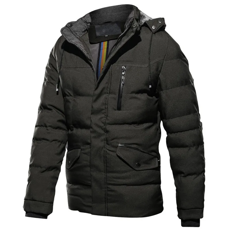 Winter Men's Cotton Jacket Casual Warm Thick Jacket Large Size Down Jacket Hooded Solid Color coat Parkas
Winter Men's Cotton Jacket Casual Warm Thick Jacket Large Size Down Jacket Hooded Solid Color coat Parkas