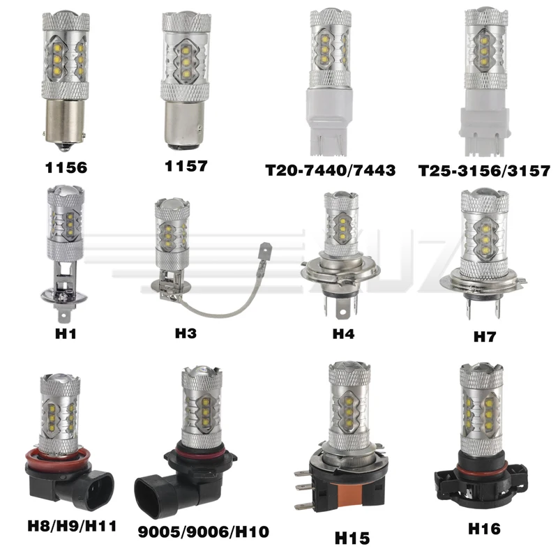 2pcs 12V H1 H3 H4 H7 H11 9006 1156 1157 T20 6000K Car Projector Fog Driving White Light Bulb Car Light Car Auto LED Light Bulbs
2pcs 12V H1 H3 H4 H7 H11 9006 1156 1157 T20 6000K Car Projector Fog Driving White Light Bulb Car Light Car Auto LED Light Bulbs