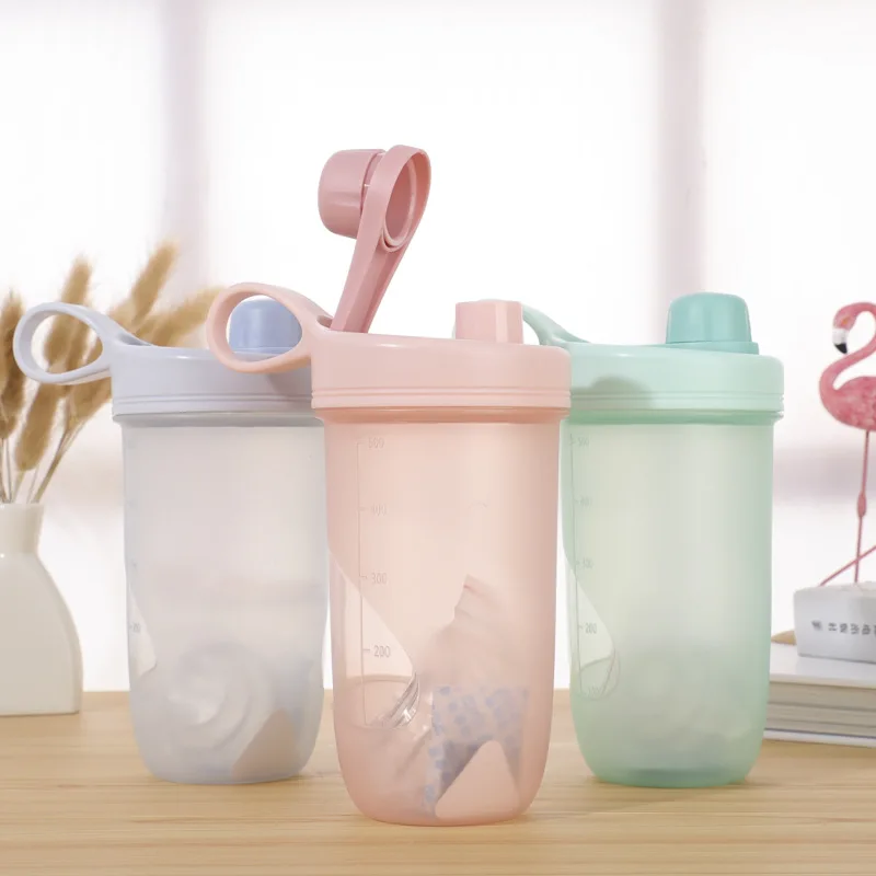 550ML Creative Shaker Bottle Wide Mouth Sport Fitness Water Bottle with Scale Drop-proof Student Men and Women Cup
550ML Creative Shaker Bottle Wide Mouth Sport Fitness Water Bottle with Scale Drop-proof Student Men and Women Cup