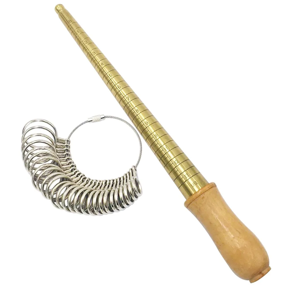 Standard Ring Sizer Mandrel Stick Vintage Finger Gauge Ring Measuring Sizes Jewelry Tool Set Equipments HK US SIZE
Standard Ring Sizer Mandrel Stick Vintage Finger Gauge Ring Measuring Sizes Jewelry Tool Set Equipments HK US SIZE
