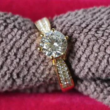 Superb Quality Real 18K 750 Yellow Gold Women Ring 3Ct Round Cut Female Engagement Ring Yellow Gold Au750 Female Ring
Superb Quality Real 18K 750 Yellow Gold Women Ring 3Ct Round Cut Female Engagement Ring Yellow Gold Au750 Female Ring