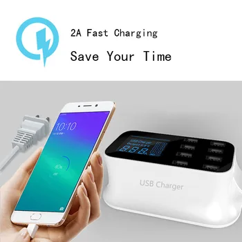 Thbelieve EU UK US Plug Mibile Phone Charger LCD 8 USB HUB Universal Chargers Multiple Charge Station Wall Socket Strip Charging
Thbelieve EU UK US Plug Mibile Phone Charger LCD 8 USB HUB Universal Chargers Multiple Charge Station Wall Socket Strip Charging