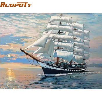 RUOPOTY Frame Sailing Boat DIY Painting By Number Modern Abstract Handpainted Oil Painting Home Decoration For Wall Art Picture
RUOPOTY Frame Sailing Boat DIY Painting By Number Modern Abstract Handpainted Oil Painting Home Decoration For Wall Art Picture