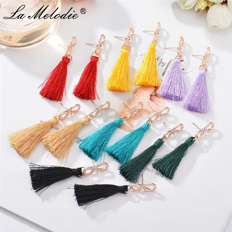 New Boho Colorful Tassel Drop Earrings For Women Geometric 8 Metal Rhinestone Bohemia Ethnic Fringed Dangles Earring For Female
New Boho Colorful Tassel Drop Earrings For Women Geometric 8 Metal Rhinestone Bohemia Ethnic Fringed Dangles Earring For Female