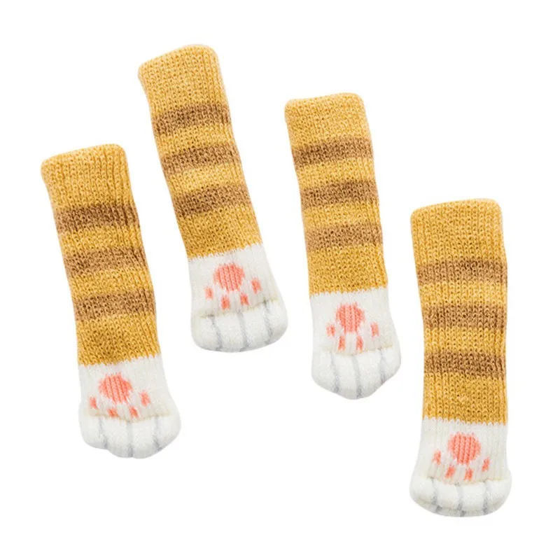 4pcs Knitting Cat Warm Chair Leg Socks Home Furniture Leg Floor Protectors Non-slip Table Legs Cover Prevent Cat Scratching
4pcs Knitting Cat Warm Chair Leg Socks Home Furniture Leg Floor Protectors Non-slip Table Legs Cover Prevent Cat Scratching
