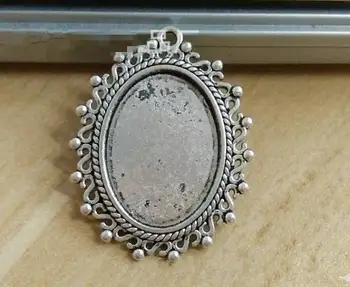 8pcs Antique Silver tone/Antique bronze Oval S Border Base Setting Tray Bezel Pendant Charm,Fit 18mmx25mm Cabochon/Picture/Cameo
8pcs Antique Silver tone/Antique bronze Oval S Border Base Setting Tray Bezel Pendant Charm,Fit 18mmx25mm Cabochon/Picture/Cameo