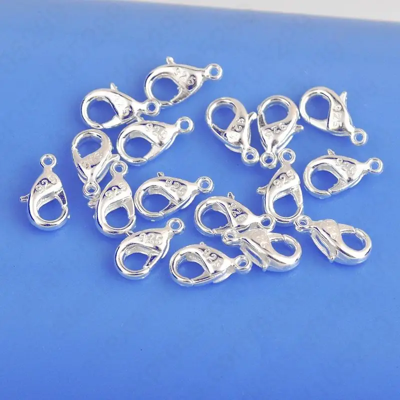 Wholesale 100PCS Bulk Jewelry Findings Genuine 925 Sterling Silver Lobster Clasp 925 Stamped Fittings Connector Components
Wholesale 100PCS Bulk Jewelry Findings Genuine 925 Sterling Silver Lobster Clasp 925 Stamped Fittings Connector Components