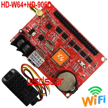 HD-W64+HD-906D Temperature & Humidity sensor 1024*256 4096*64 1*50PIN USB+WIFI Single & Dual Color LED display control card
HD-W64+HD-906D Temperature & Humidity sensor 1024*256 4096*64 1*50PIN USB+WIFI Single & Dual Color LED display control card