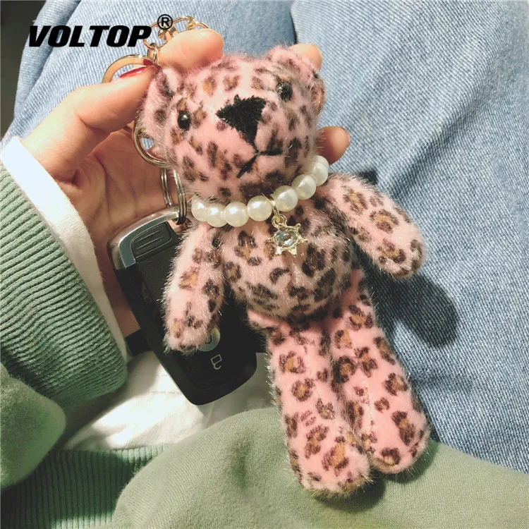 Leopard Print Bear Doll Car Accessories Key Chain Couple Women Bag Pendant Decoration Lady Plush Key Ring
Leopard Print Bear Doll Car Accessories Key Chain Couple Women Bag Pendant Decoration Lady Plush Key Ring