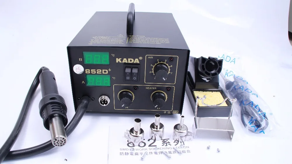 Free shipping Kada852D+ Hot Air rework station Electric Soldering Irons eletronic Soldering Reballing Soldering tools kada852D+
Free shipping Kada852D+ Hot Air rework station Electric Soldering Irons eletronic Soldering Reballing Soldering tools kada852D+