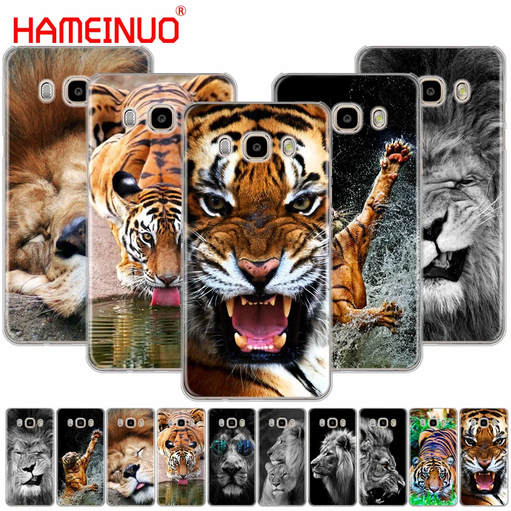HAMEINUO Модный чехол для телефона с изображением льва тигра Samsung Galaxy J1 J2 J3 J5 J7 MINI ACE 2016