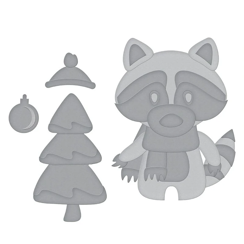 Cute Raccoon Metal Die Cuts Stencil for DIY Scrapbooking Embossing Paper Cards Decorative Handmade Crafts Templates
Cute Raccoon Metal Die Cuts Stencil for DIY Scrapbooking Embossing Paper Cards Decorative Handmade Crafts Templates