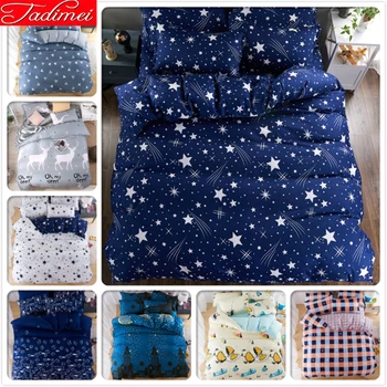 Blue Starry Sky Galaxy Star Pattern 3/4 pcs Bedding Set Adult Kids Soft Bed Linen Single Full Queen King Size Bedspreads 150x200
Blue Starry Sky Galaxy Star Pattern 3/4 pcs Bedding Set Adult Kids Soft Bed Linen Single Full Queen King Size Bedspreads 150x200