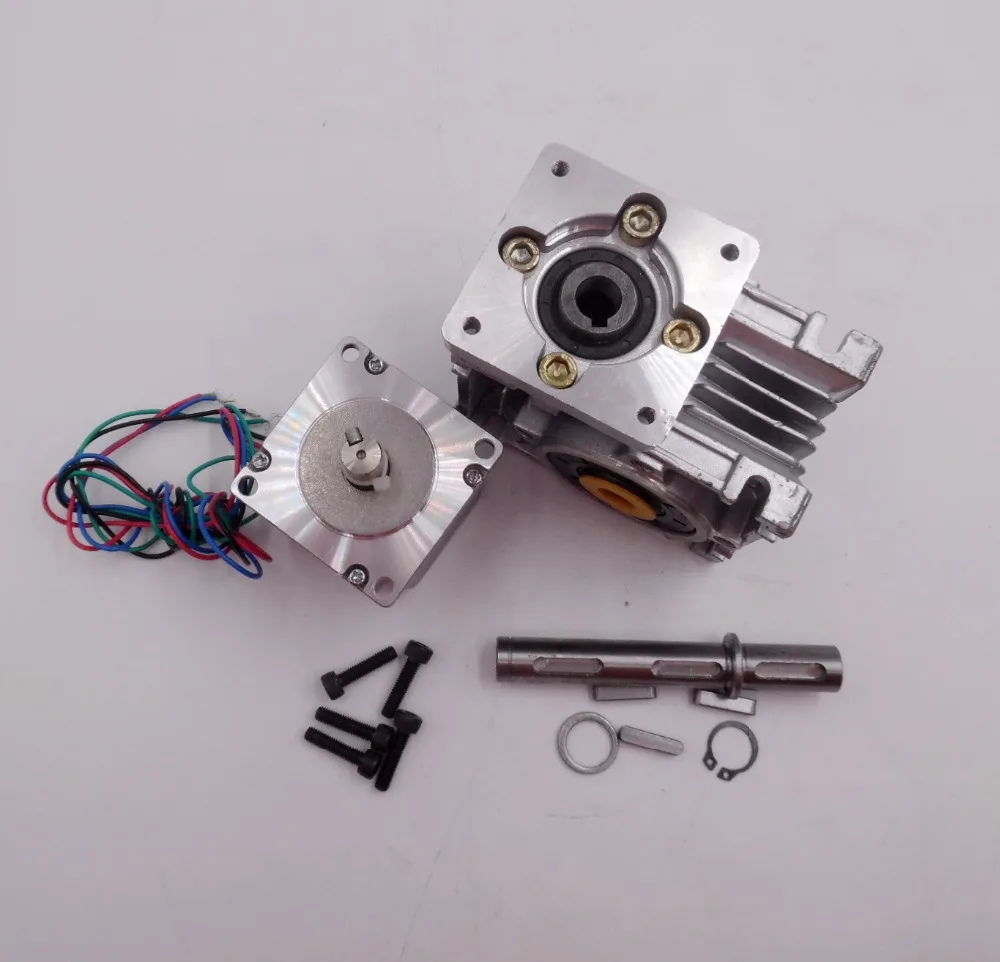 Ratio 20:1 self-lock High-Torque L112mm NEMA23 4.2A RV30 Turbine Worm Gearbox Geared Stepper Motor Decorating machine
Ratio 20:1 self-lock High-Torque L112mm NEMA23 4.2A RV30 Turbine Worm Gearbox Geared Stepper Motor Decorating machine