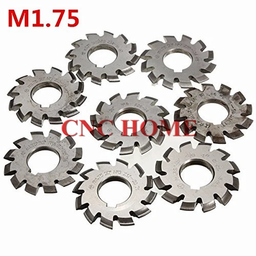 HSS Conical gear milling cutter module M1.75 NO1--NO8 8PCS A set Disk-shaped Gear Blades
HSS Conical gear milling cutter module M1.75 NO1--NO8 8PCS A set Disk-shaped Gear Blades