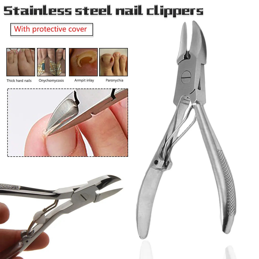Professional Toenail Pliers Stainless Steel Nail Clipper Dead Leather Pliers Set Beauty Pliers Nail Clipper Foot Care Foot Care
Professional Toenail Pliers Stainless Steel Nail Clipper Dead Leather Pliers Set Beauty Pliers Nail Clipper Foot Care Foot Care