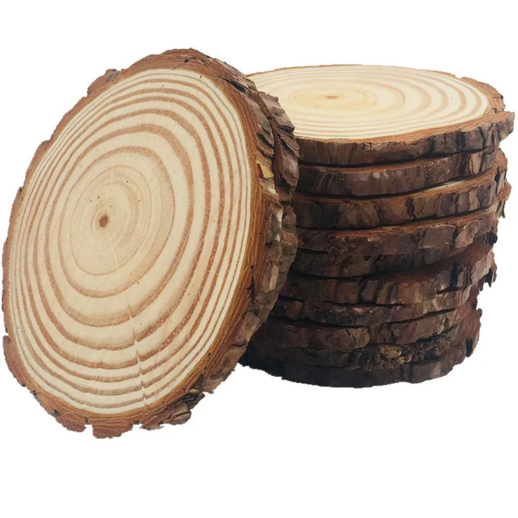 10pcs Wood Slices 4-4.7inch 10-12cm Unfinished Natural Circle Rustic Wedding Centerpiece Bark natural DIY shooting props decor
10pcs Wood Slices 4-4.7inch 10-12cm Unfinished Natural Circle Rustic Wedding Centerpiece Bark natural DIY shooting props decor