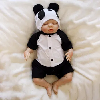 Bebe Reborn Dolls 18 inch Baby Doll Soft Vinyl Silicon Newborn Doll Bonecas Panda Clothes Bedtime Playmate Kids Gift
Bebe Reborn Dolls 18 inch Baby Doll Soft Vinyl Silicon Newborn Doll Bonecas Panda Clothes Bedtime Playmate Kids Gift
