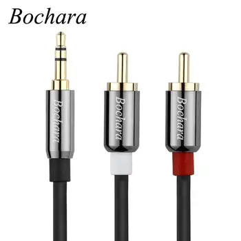Bochara 3.5mm Stereo Jack Male to 2RCA Male OFC Audio Cable Metal+Foil Shielded For Speakers Amplifier 30cm 50cm
Bochara 3.5mm Stereo Jack Male to 2RCA Male OFC Audio Cable Metal+Foil Shielded For Speakers Amplifier 30cm 50cm