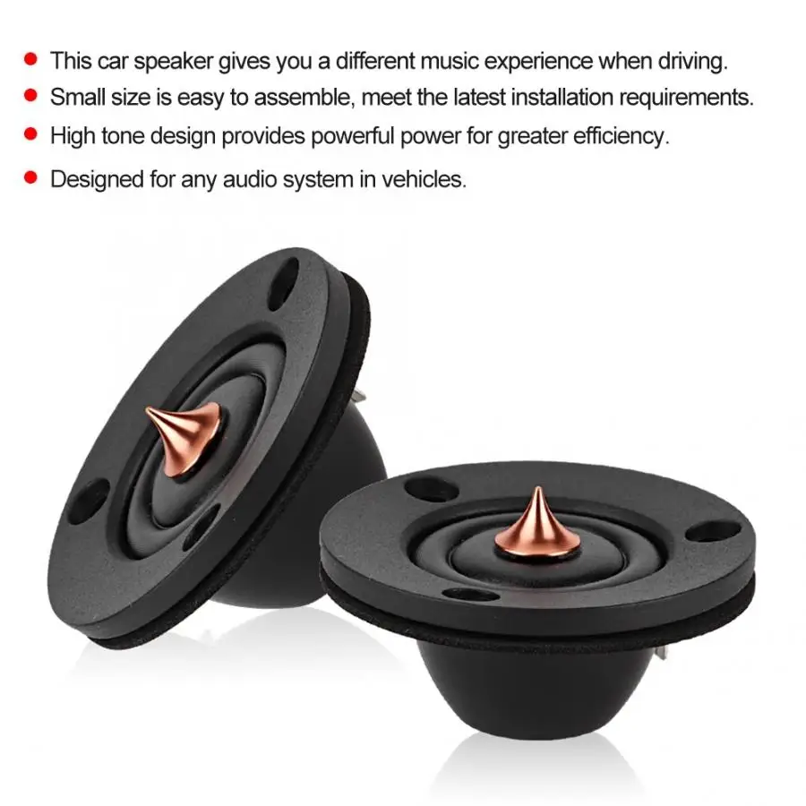 Car Audio Speaker 2in 4Ohms 30W Silk Film Dome Tweeter Speakers Car HIFI Loudspeaker Black Car Audio Speaker
Car Audio Speaker 2in 4Ohms 30W Silk Film Dome Tweeter Speakers Car HIFI Loudspeaker Black Car Audio Speaker
