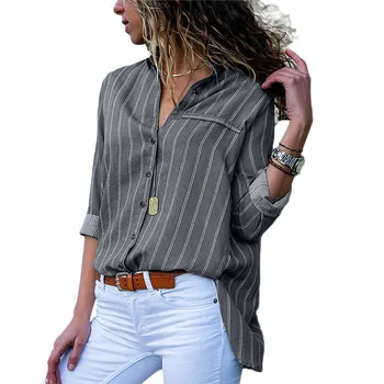 2019 New Arrival Women Shirts Autumn Striped Button Womens Tops And Blouses Casual Long Sleeve Blouse Office Ladies Shirt Blusa
2019 New Arrival Women Shirts Autumn Striped Button Womens Tops And Blouses Casual Long Sleeve Blouse Office Ladies Shirt Blusa