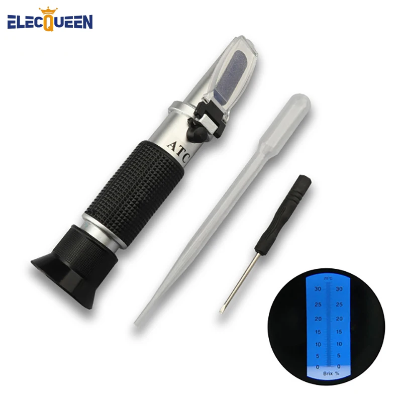 Beer Alcohol refractometer Hand-held Wine 0~32% Brix Wort SG Food Grade refractometer Homebrew
Beer Alcohol refractometer Hand-held Wine 0~32% Brix Wort SG Food Grade refractometer Homebrew