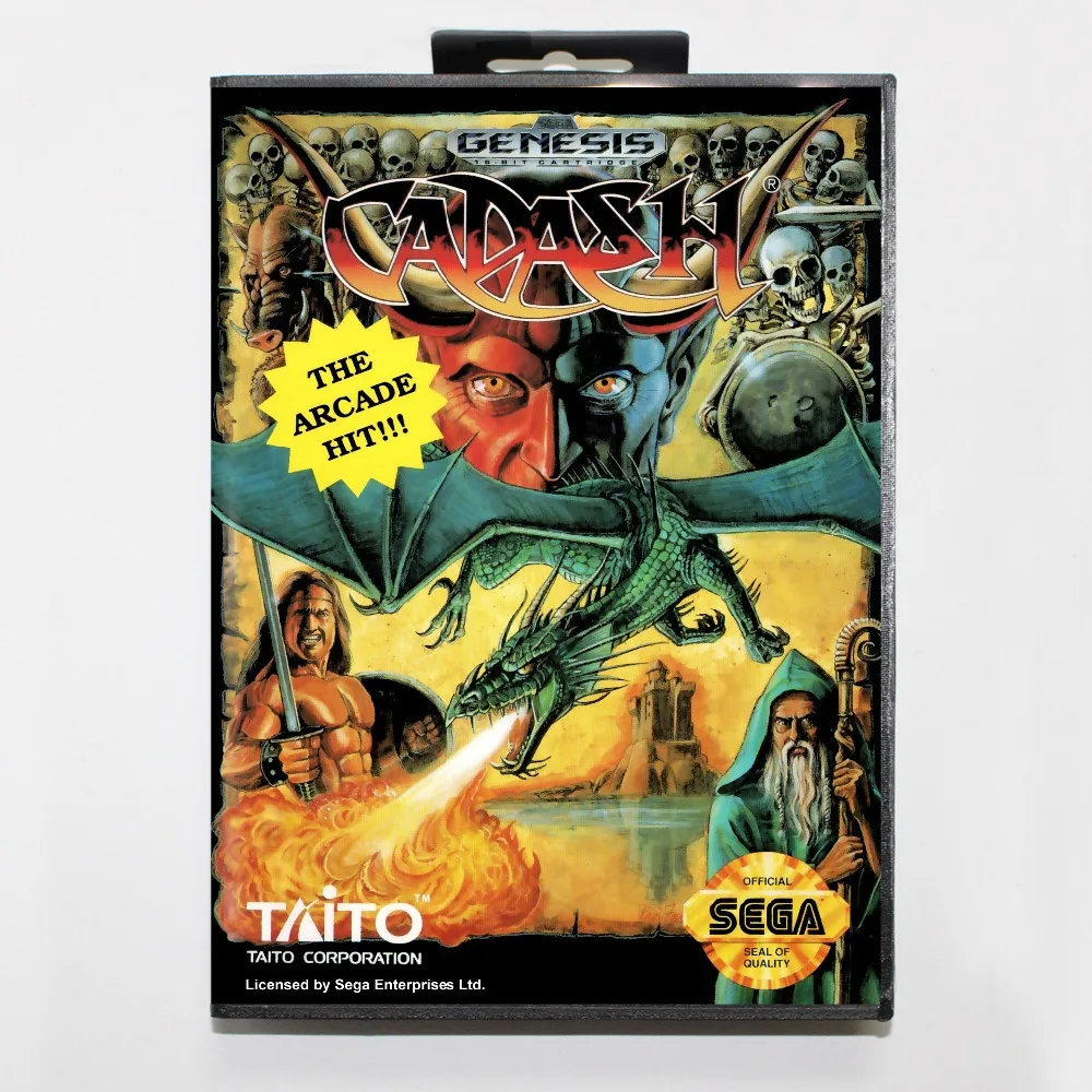 16 bit Sega MD game Cartridge with Retail box - Cadash game card for Megadrive Genesis system
16 bit Sega MD game Cartridge with Retail box - Cadash game card for Megadrive Genesis system