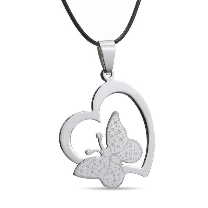 Hot Fashion necklaces heart butterfly Pendant Stainless Steel necklaces & pendants jewelry for women Valentine's Day gift
Hot Fashion necklaces heart butterfly Pendant Stainless Steel necklaces & pendants jewelry for women Valentine's Day gift