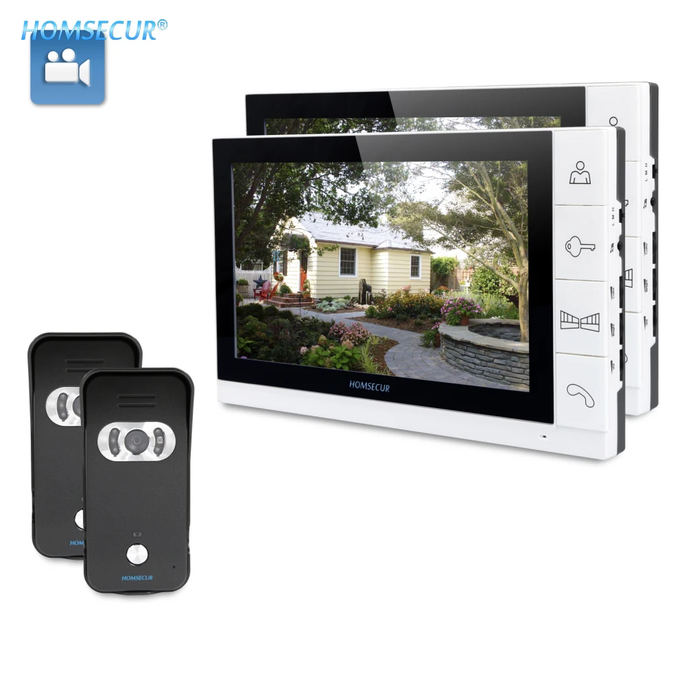 HOMSECUR 9" Wired Video&Audio Home Intercom Recording+Dual-way Intercom 2C2M TC021-B+TM901R
HOMSECUR 9" Wired Video&Audio Home Intercom Recording+Dual-way Intercom 2C2M TC021-B+TM901R