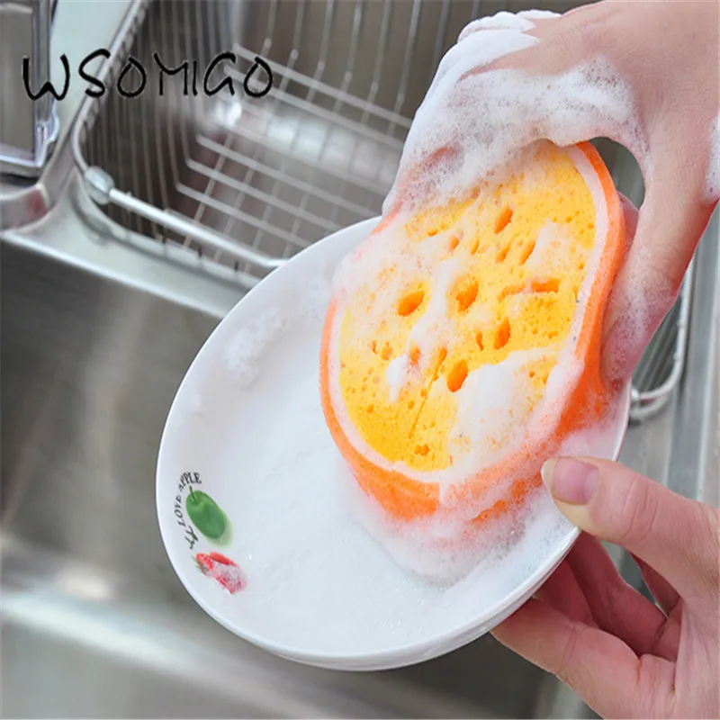 WSOMIGO 1pcs kitchen accessories fruit thick sponge scouring pad strong decontamination dish towel Mutfak Aksesuarlari Cocina-C
WSOMIGO 1pcs kitchen accessories fruit thick sponge scouring pad strong decontamination dish towel Mutfak Aksesuarlari Cocina-C