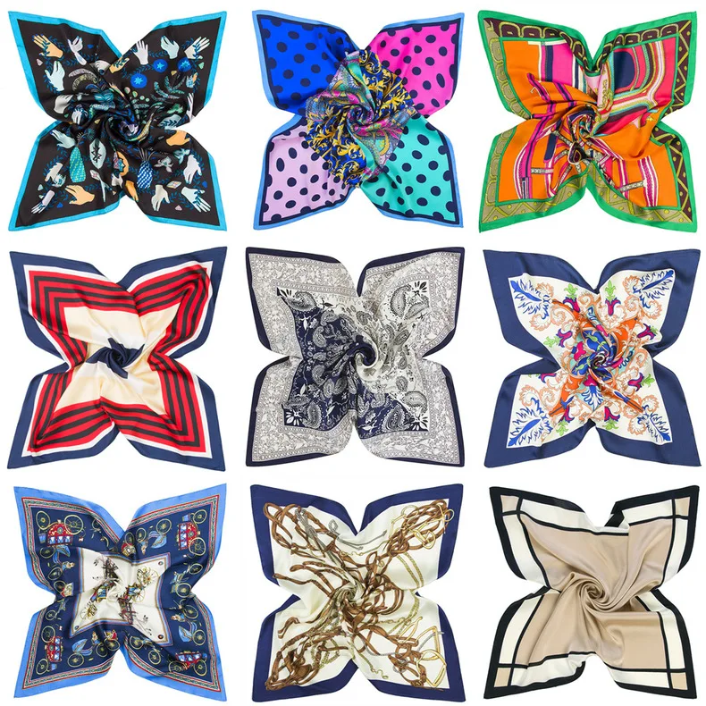 60-60cm Silk Geometric Stripes Unisex Stewardess Small Square Scarf Shawl Scarves Women 2018 Designer Scarves Luxury Brand
60-60cm Silk Geometric Stripes Unisex Stewardess Small Square Scarf Shawl Scarves Women 2018 Designer Scarves Luxury Brand