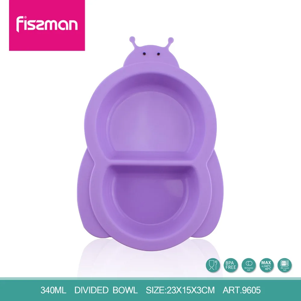 FISSMAN Kids Children Tableware Feeding Divided Bowl 340ML 100% Food Grade Silicone Bowls
FISSMAN Kids Children Tableware Feeding Divided Bowl 340ML 100% Food Grade Silicone Bowls