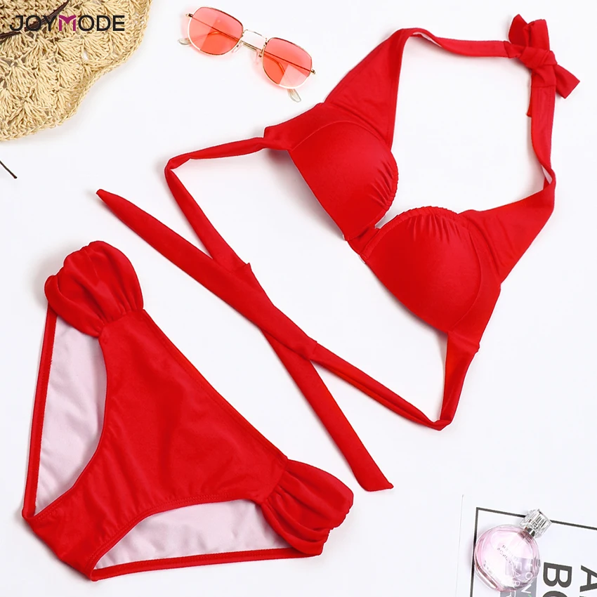 JOYMODE 2018 New Women Sexy red Bikini in Bikini Set Push up Two piece Tankini Wired Bra Bandage Strap Swimsuit B
JOYMODE 2018 New Women Sexy red Bikini in Bikini Set Push up Two piece Tankini Wired Bra Bandage Strap Swimsuit B